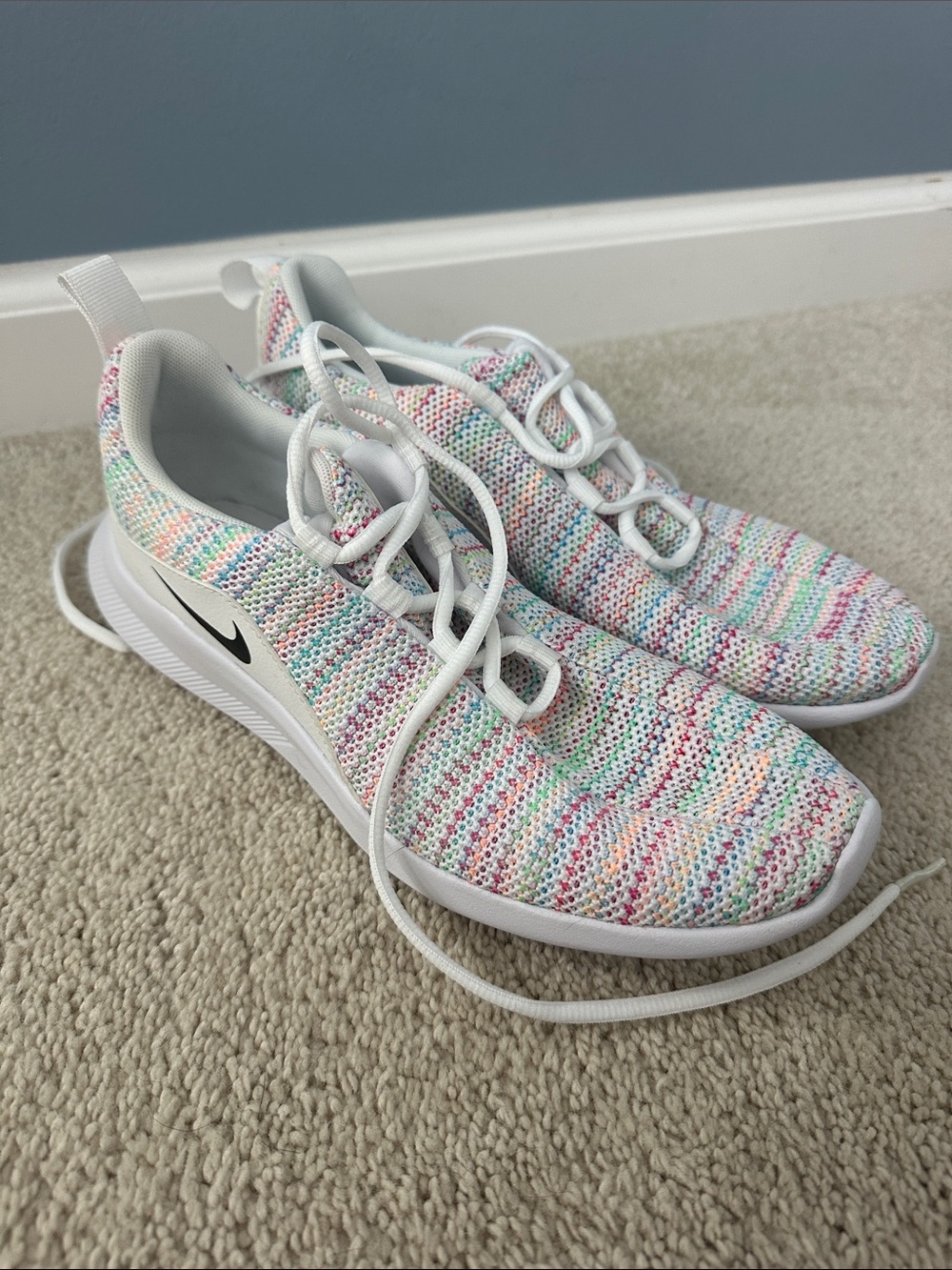 Nike Multicolor Knit Running Sneakers - White Base